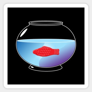 Red Candy Fish Bowl Sticker